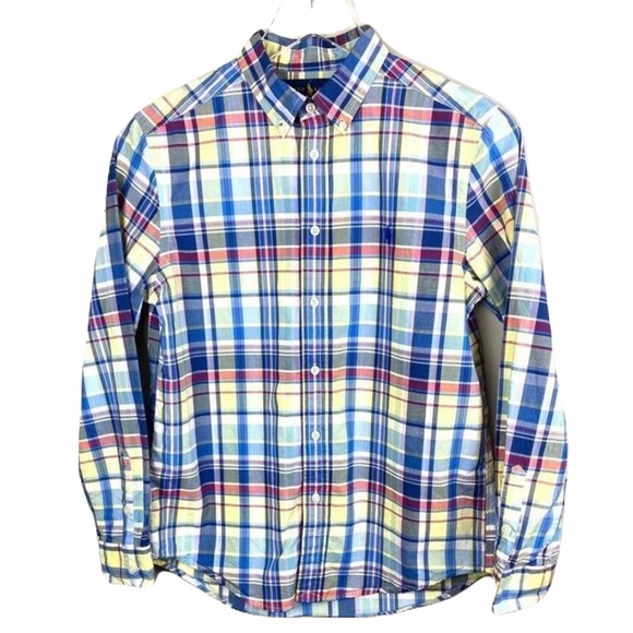 Ralph Lauren Other - Ralph Lauren Boys Button-Down Plaid Long Sleeve Top Size L